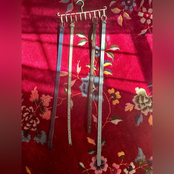 Blue Leather Arrow Belt - Picture 3 of 7